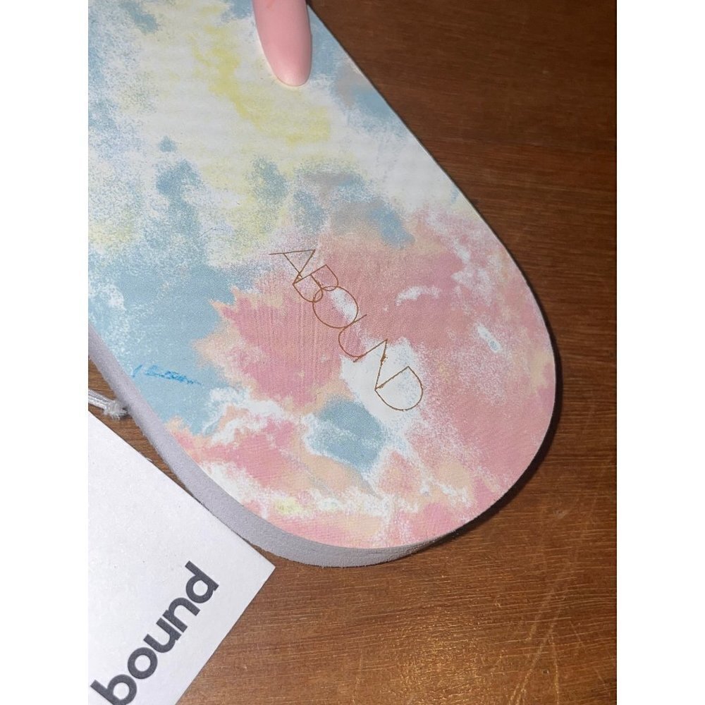ABOUND Nordstrom Leyo Flip Flops in Pink Powder Stripe Dye New - Picture 3 of 4